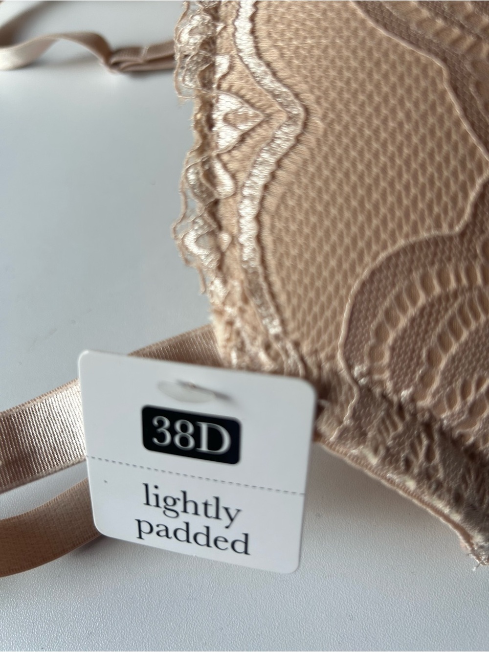Nude Lace Lightly padded Bra - Nude - Picture 3 of 8